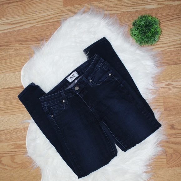Paige Dark Wash Verdugo Ankle Jeans 26